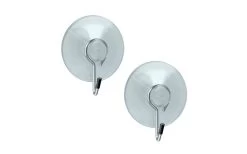 Metaltex Saughaken Transparent Kunststoff 2er Set 4 Cm