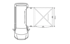 Outdoor Revolution Cayman Midi Air Vorzelt Low 180 Bis 210 Cm -Freien Zelt Geschäft 633247 4431471