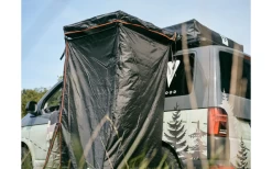 Vickywood Duschzelt Mit Regenhaube 100 Cm Schwarz -Freien Zelt Geschäft 696233 4715327