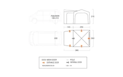 Vango Tailgate Hub Low -Freien Zelt Geschäft 703193 4852478