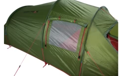 High Peak Falcon 3 LW Lightweight 3 Personen Tunnelzelt Aluminium Gestänge Olive/rot -Freien Zelt Geschäft 733031 4904030