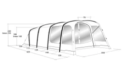 Outwell Avondale 5PA Tunnelzelt -Freien Zelt Geschäft 737546 4971980