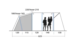Outwell Avondale 5PA Tunnelzelt -Freien Zelt Geschäft 737549 4971986