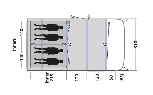 Outwell Avondale 4PA Tunnelzelt 8 Outwell Avondale 4PA Tunnelzelt – Bild 6